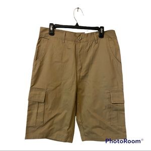 Men’s Blu Rock Khaki Cargo Shorts SZ 32